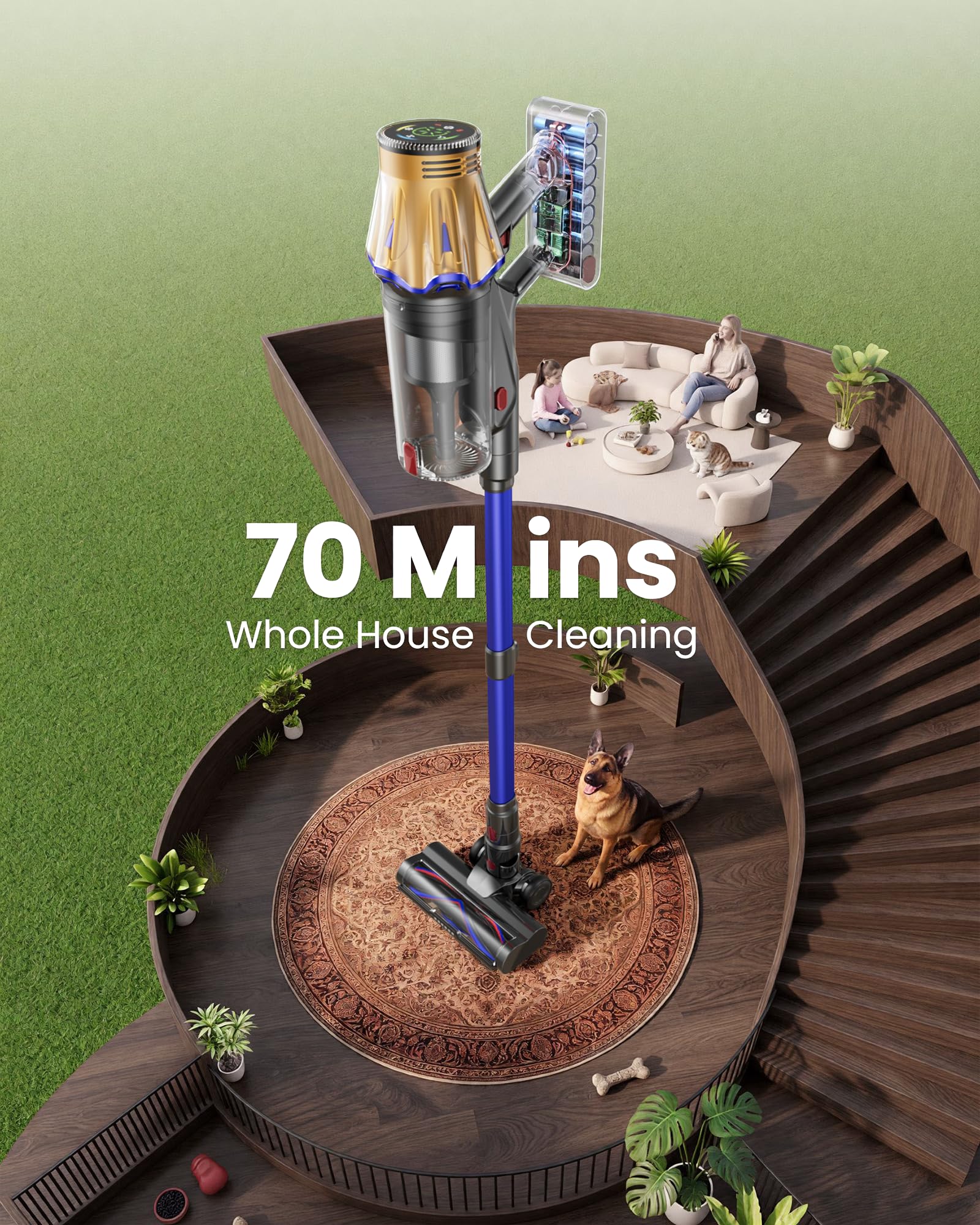 bitybird flexible hose and accessories arranged for versatile cleaning benefit