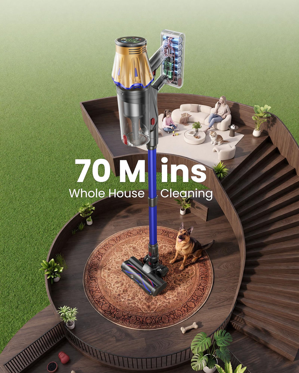 bitybird flexible hose and accessories arranged for versatile cleaning benefit