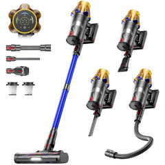 bitybird front view stick vacuum showing sleek design and easy storage benefit