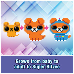 Bitzee held in hand to show size, brand portable play advantage