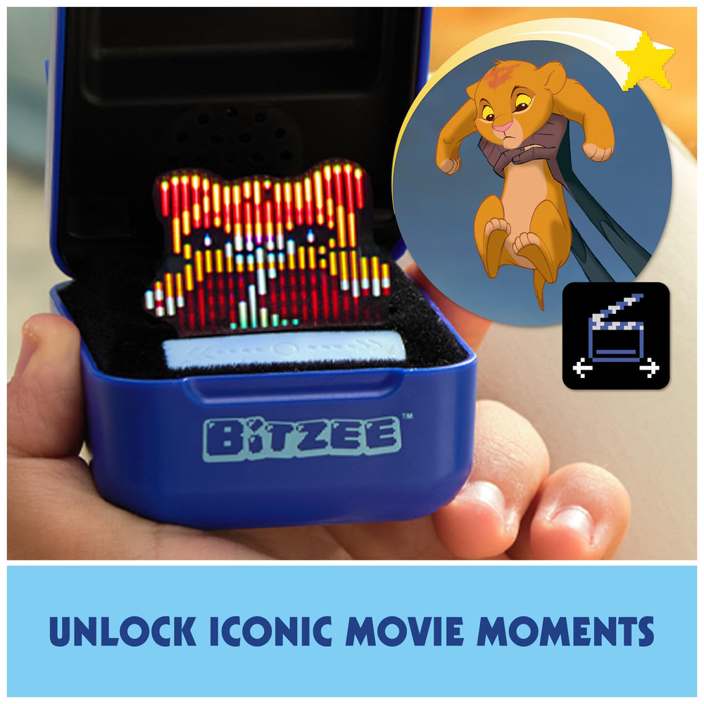 BITZEE held in hand to show size and portability for travel and pockets