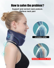 BLABOK neck brace material closeup showing breathable fabric and skin-friendly feel