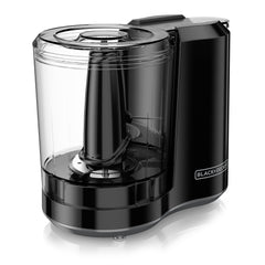 BLACK+DECKER front view chopper showing compact design and easy one-touch control