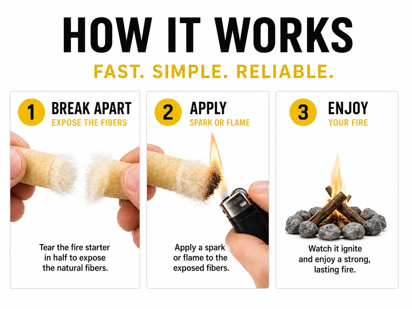 Black Beard Fire Plugs inside a backpack ready for emergencies and outdoor use