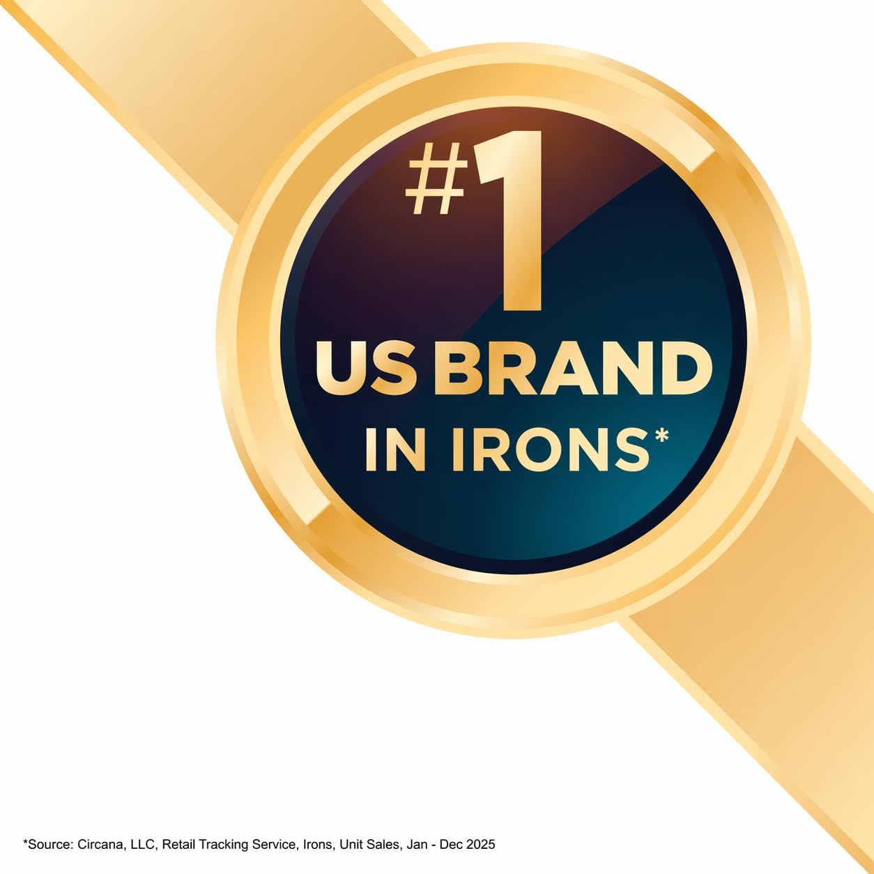 BLACK+DECKER iron held in hand showing scale and lightweight handling benefit