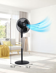 BLACK+DECKER close-up tilt mechanism highlighting targeted airflow benefit