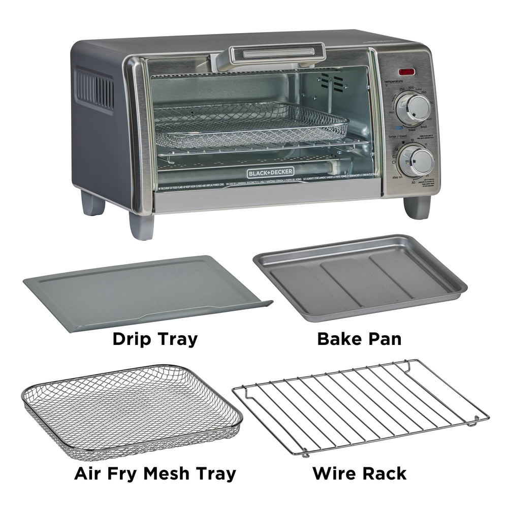 BLACK+DECKER toasting four slices illustrating uniform toast results benefit