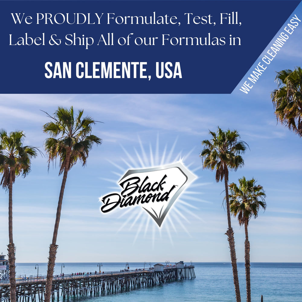 Black Diamond Stoneworks packaging laid out with brush and instruction label