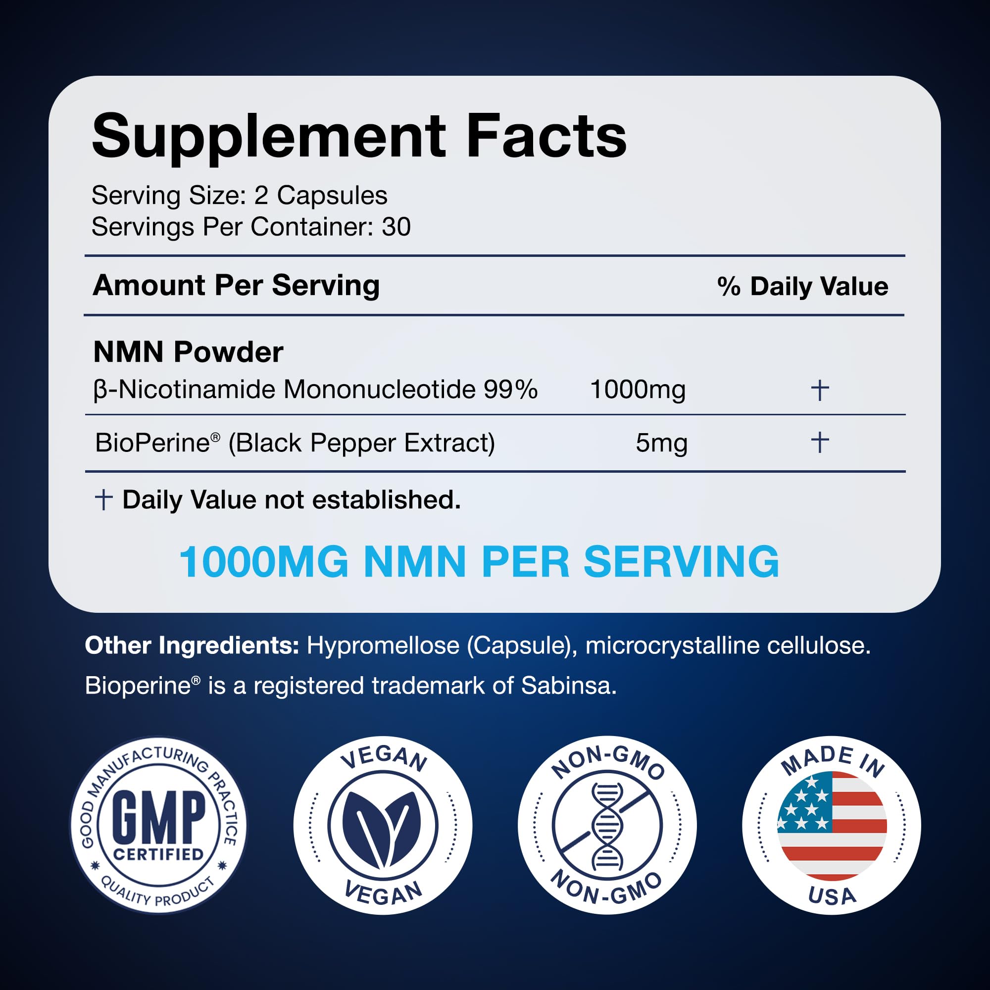 Black Forest vegan and non-GMO badges on label highlighting allergen-friendly formulation