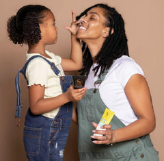 Black Girl Sunscreen kids ingredients label close-up highlighting gentle formulation