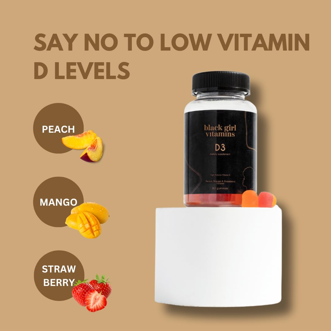Black Girl Vitamins gummies in hand showing serving size and portability