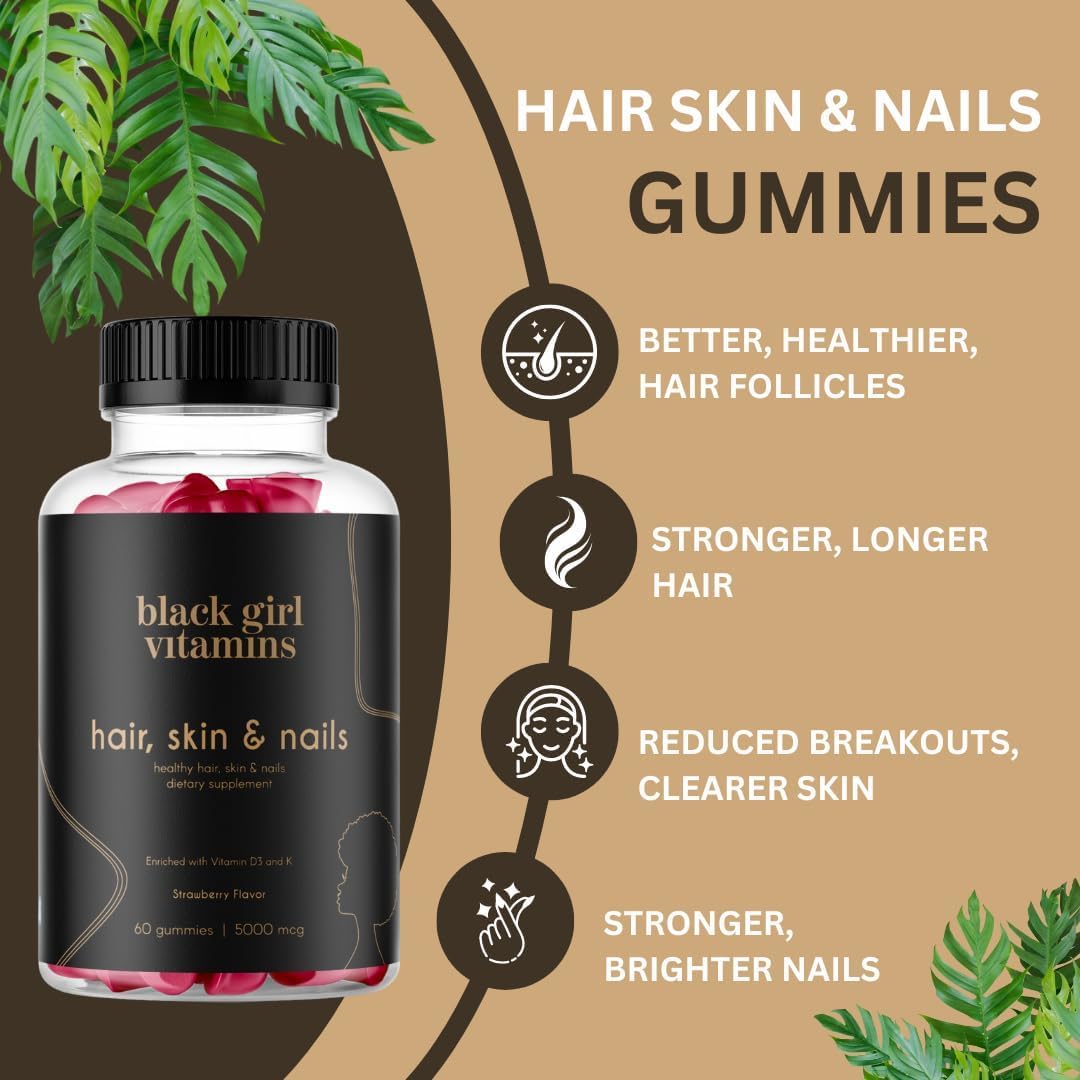 Black Girl Vitamins ingredient close-up with vitamins and botanicals for transparency