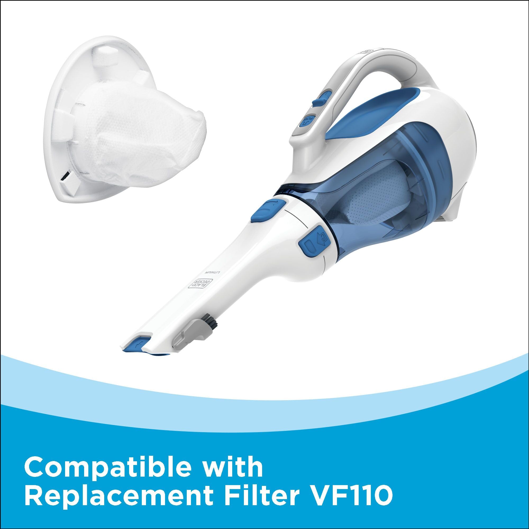 BLACK+DECKER washable filter and bowl removed, easy maintenance benefit