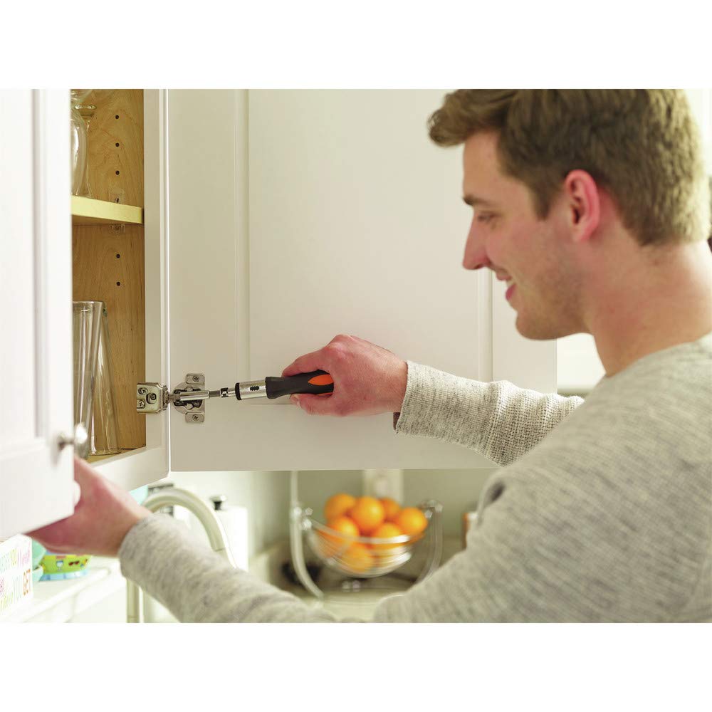 BLACK+DECKER drill in use on a wood frame demonstrating practical performance benefit