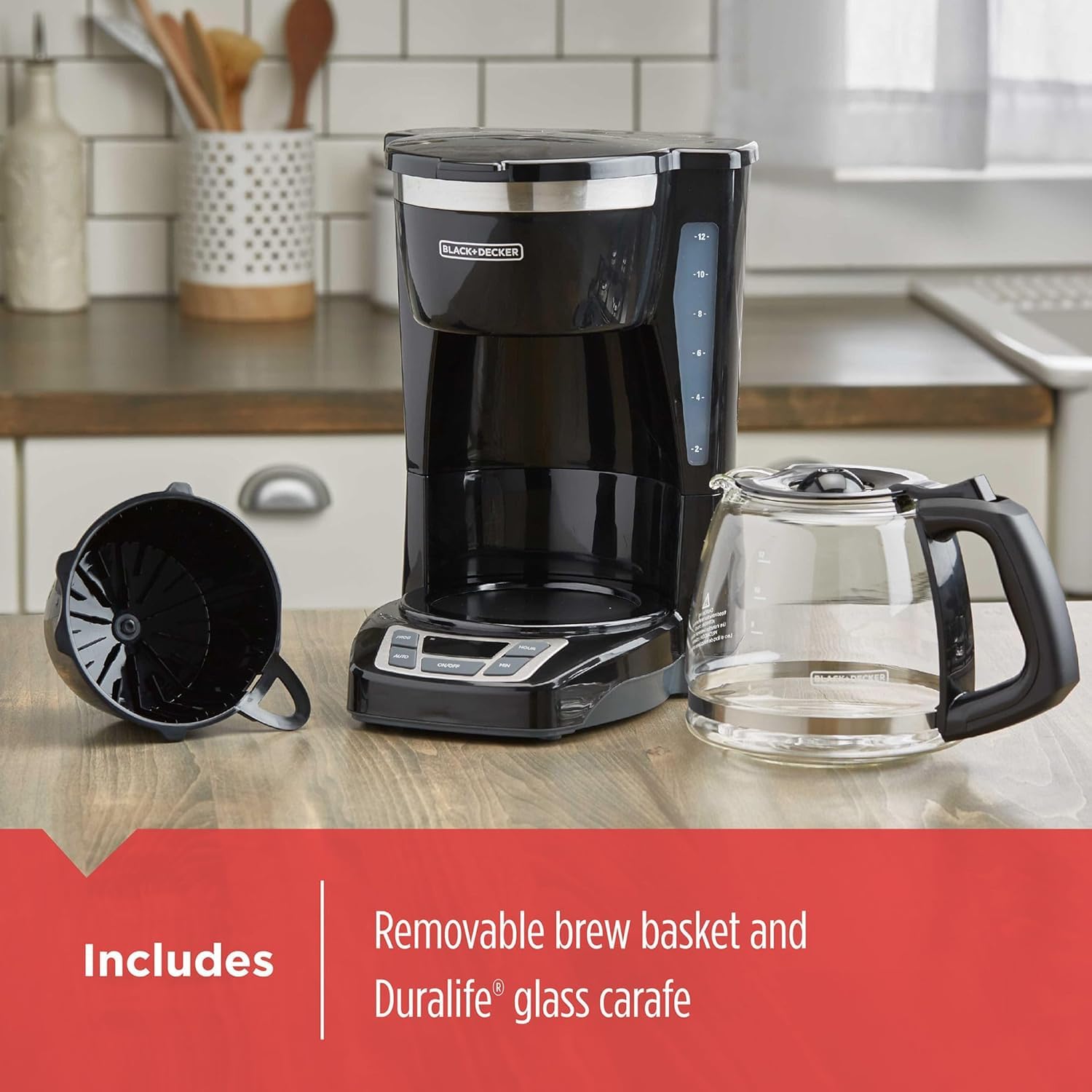 BLACK+DECKER front easy-view water window for accurate fill levels and quicker refills