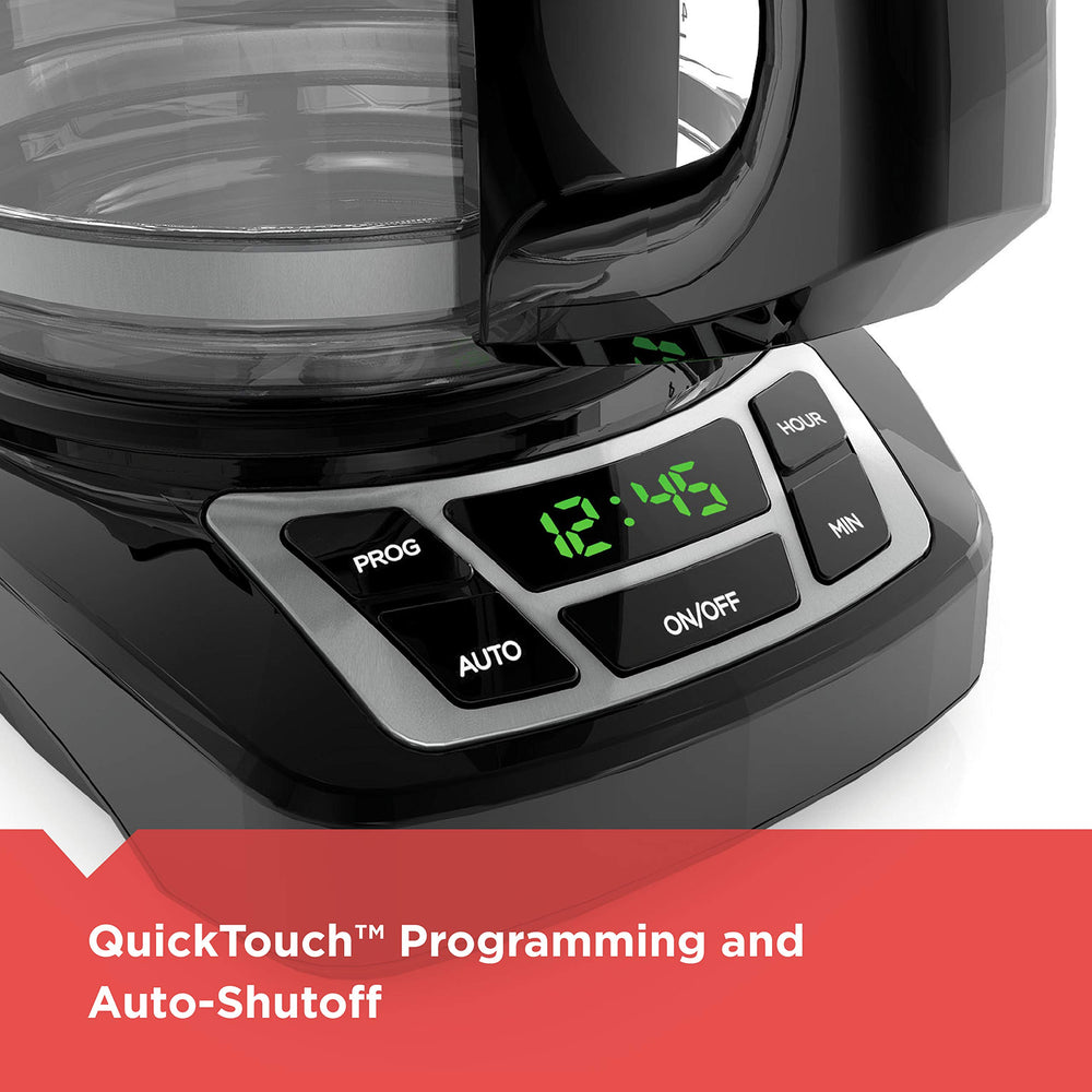 BLACK+DECKER QuickTouch control panel with rubberized buttons for simple programming