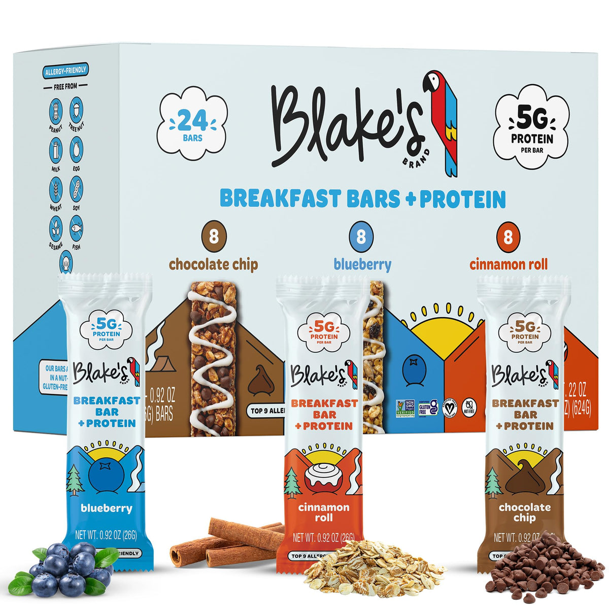 Blake's Seed Based front packaging showing 24-count variety pack and convenience