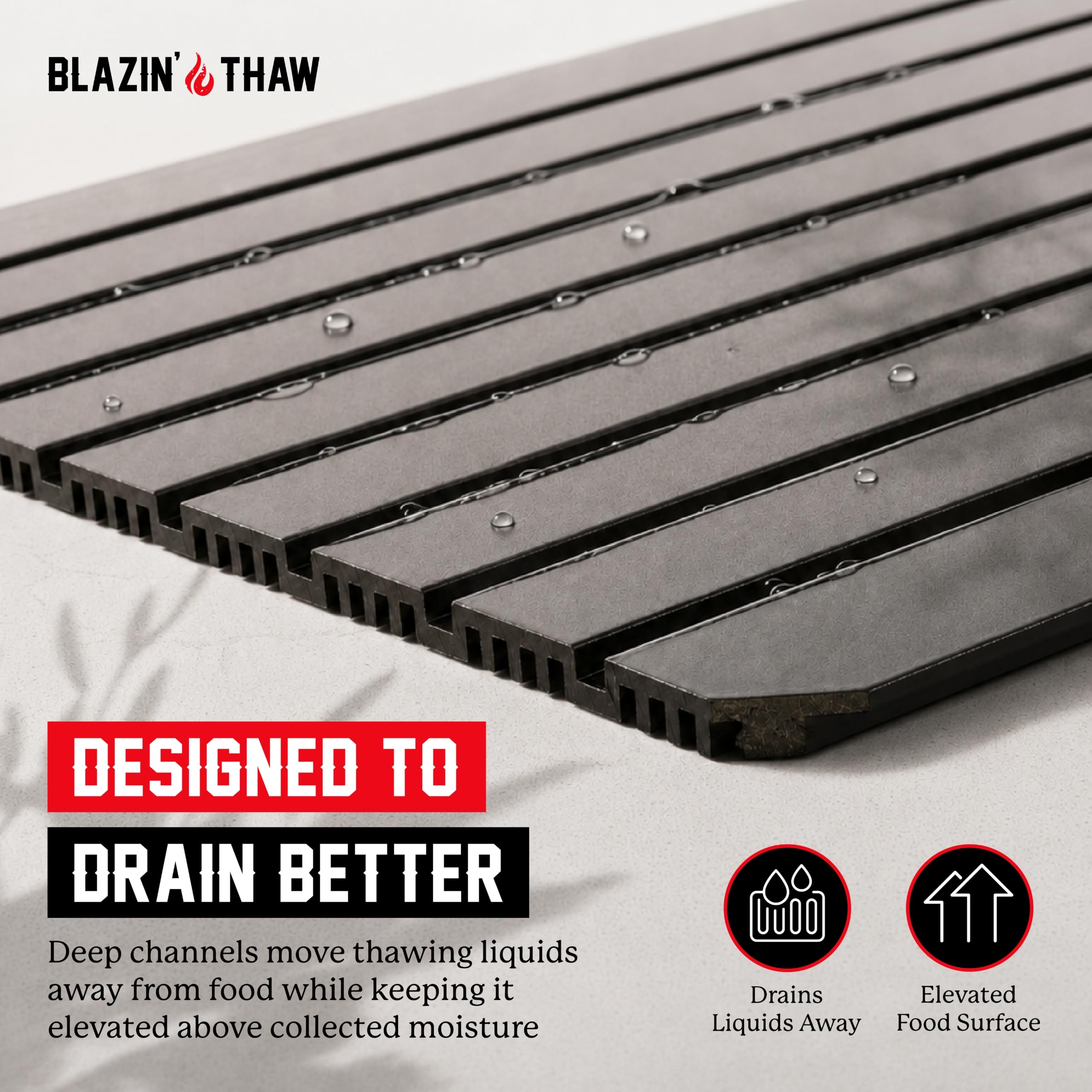 BLAZIN' THAW aluminium texture close-up highlighting high heat transfer