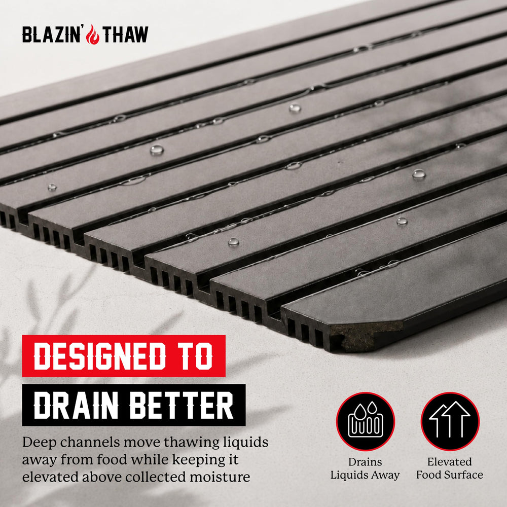 BLAZIN' THAW aluminium texture close-up highlighting high heat transfer