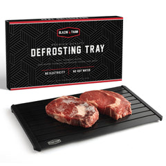 BLAZIN' THAW front view 16-inch tray showing wide surface for faster thawing