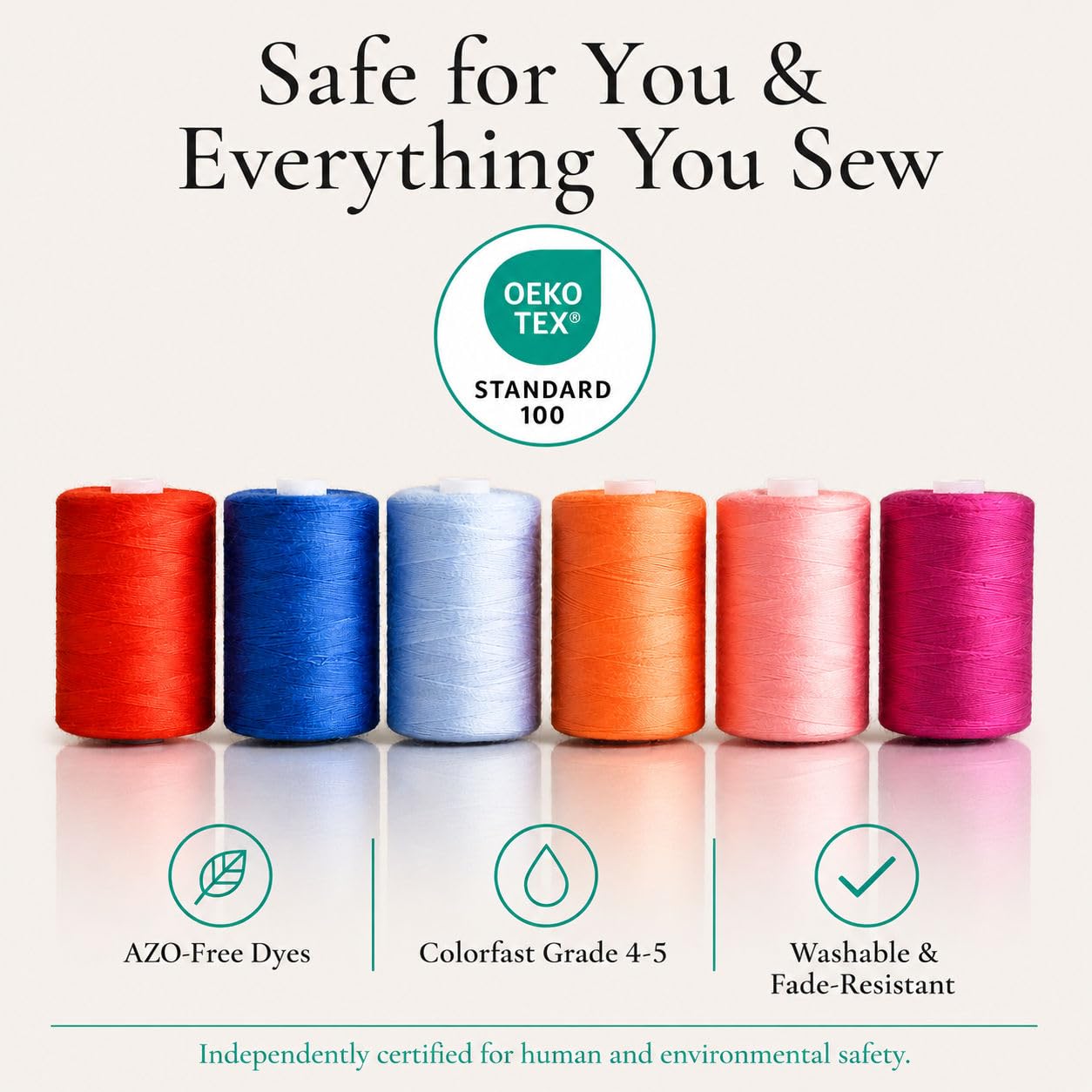BlesSew hand-sewing a hem with clear visibility and neat repair finish
