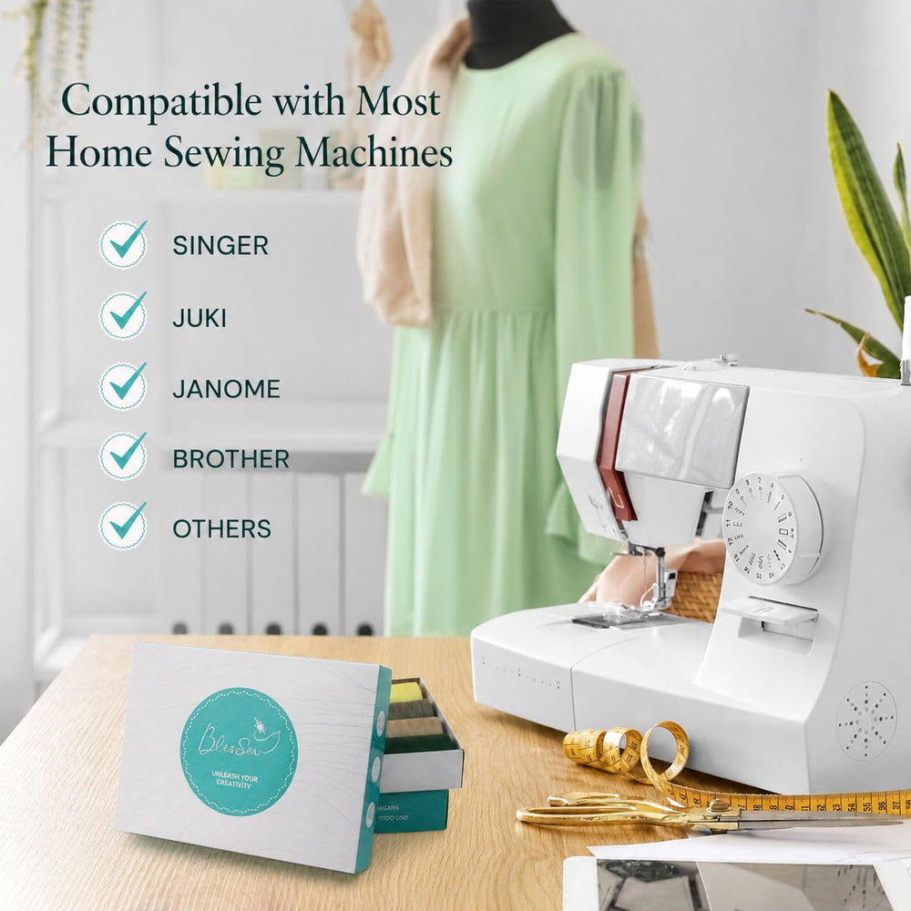 BlesSew machine quilting stitch detail demonstrating low-bulk seam benefit