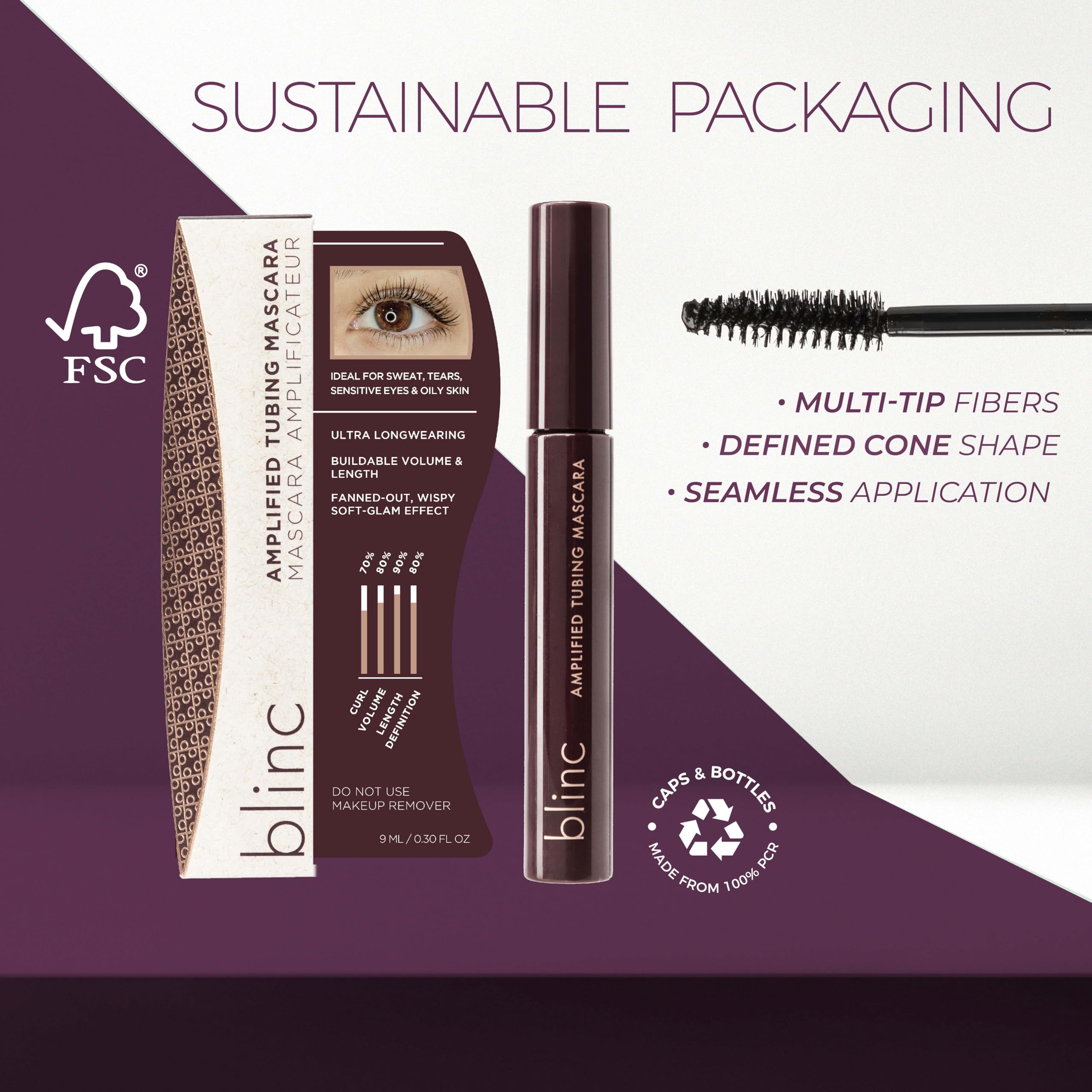 blinc wand angle detail highlighting tip for precise lash reach