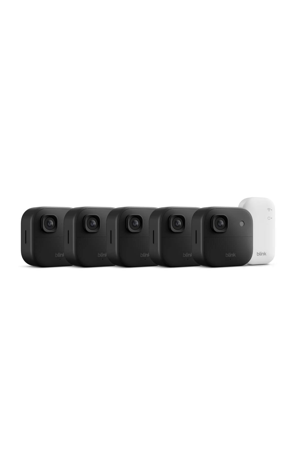 Blink Outdoor 2K+ front view showing camera design and weatherproof housing for reliability