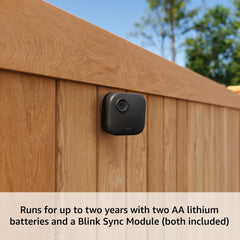Blink Outdoor 4 lens and sensor close-up highlighting reliable image capture benefit