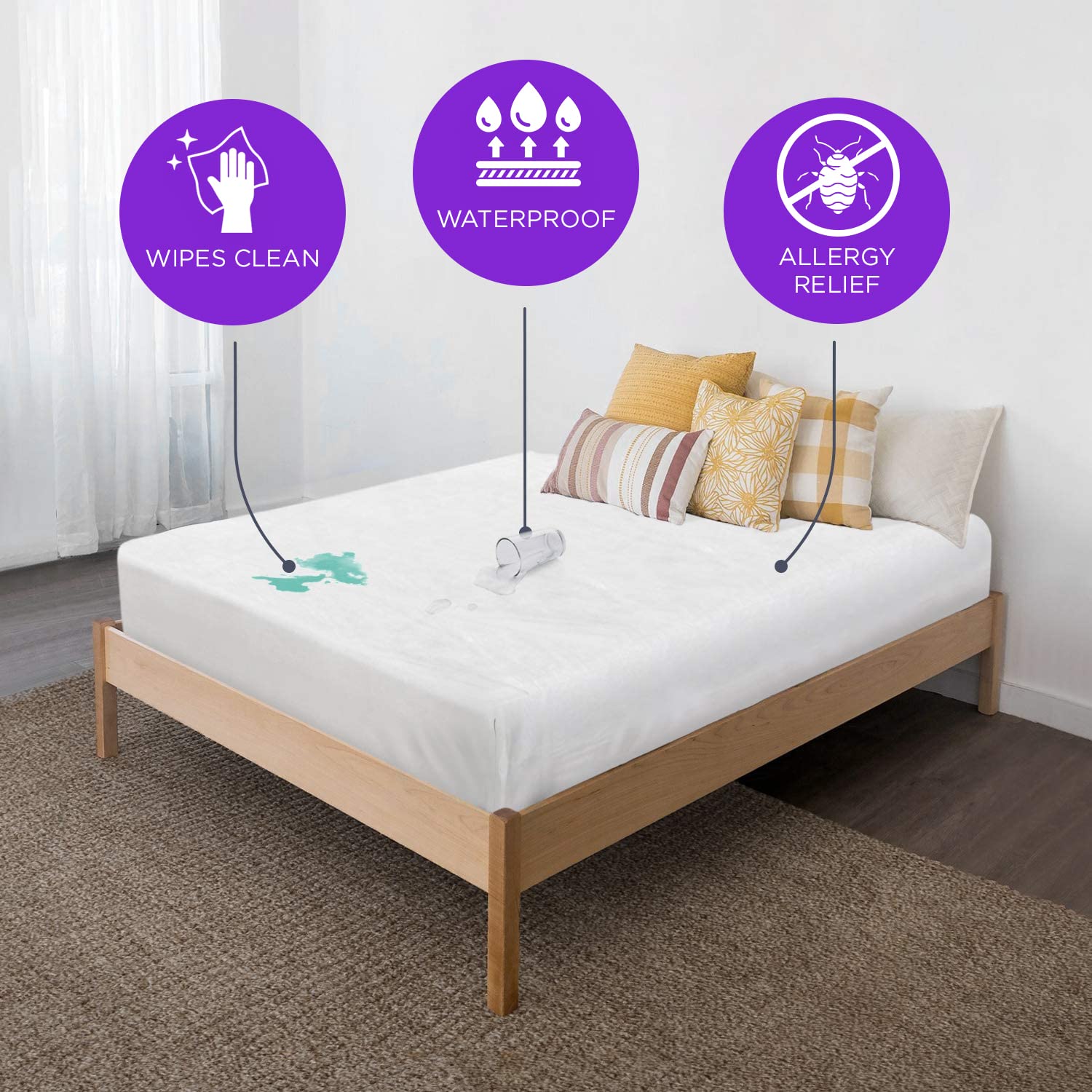 BLISSFORD heat-sealed seam detail demonstrating durable leak-resistant protection