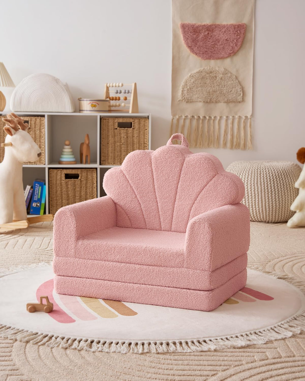Blissful Diary child reading on the chair illustrating comfort and kid-friendly use