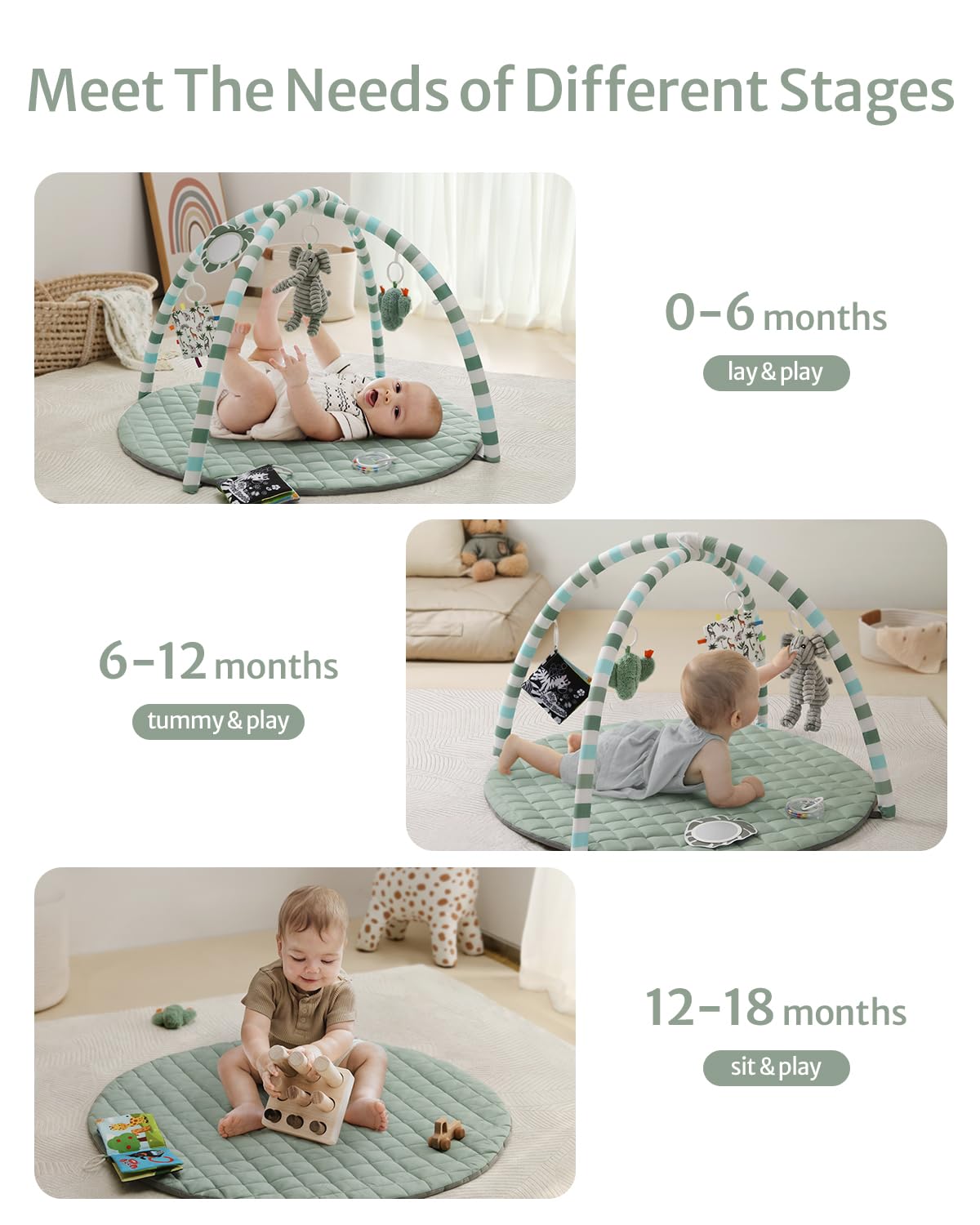 Blissful Diary folded mat showing compactness and portability for easy storage and travel