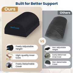 BlissTrends foot rest foam close-up highlighting high-density supportive foam core