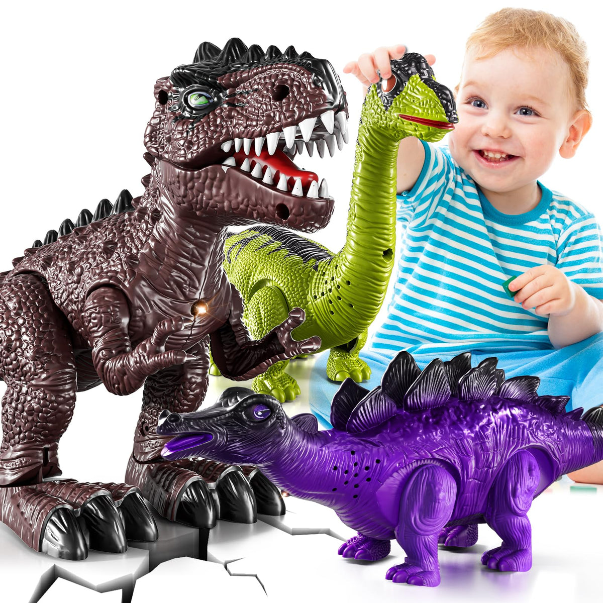 BLmukce front packaging showing three dinosaurs and gift-ready box for easy gifting
