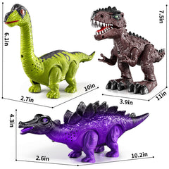 BLmukce T‑Rex walking front view with lights active showing dynamic movement