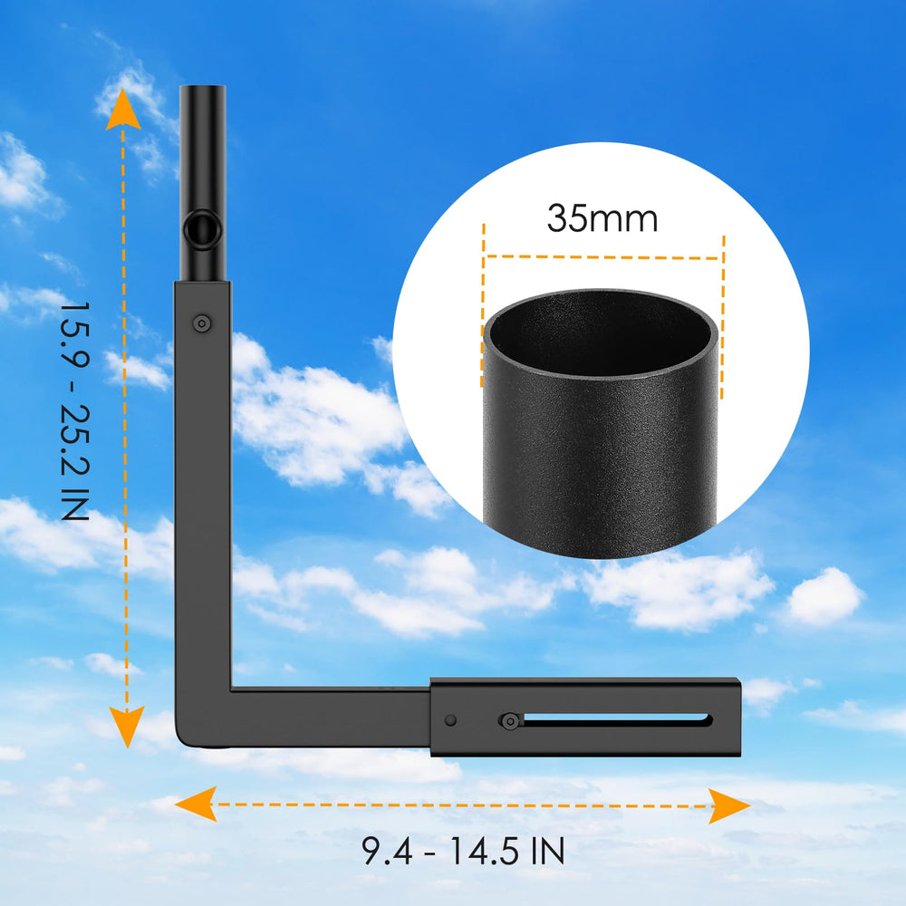 Bloazzup bracket fixed to brick demonstrating compatibility with masonry surfaces and strength