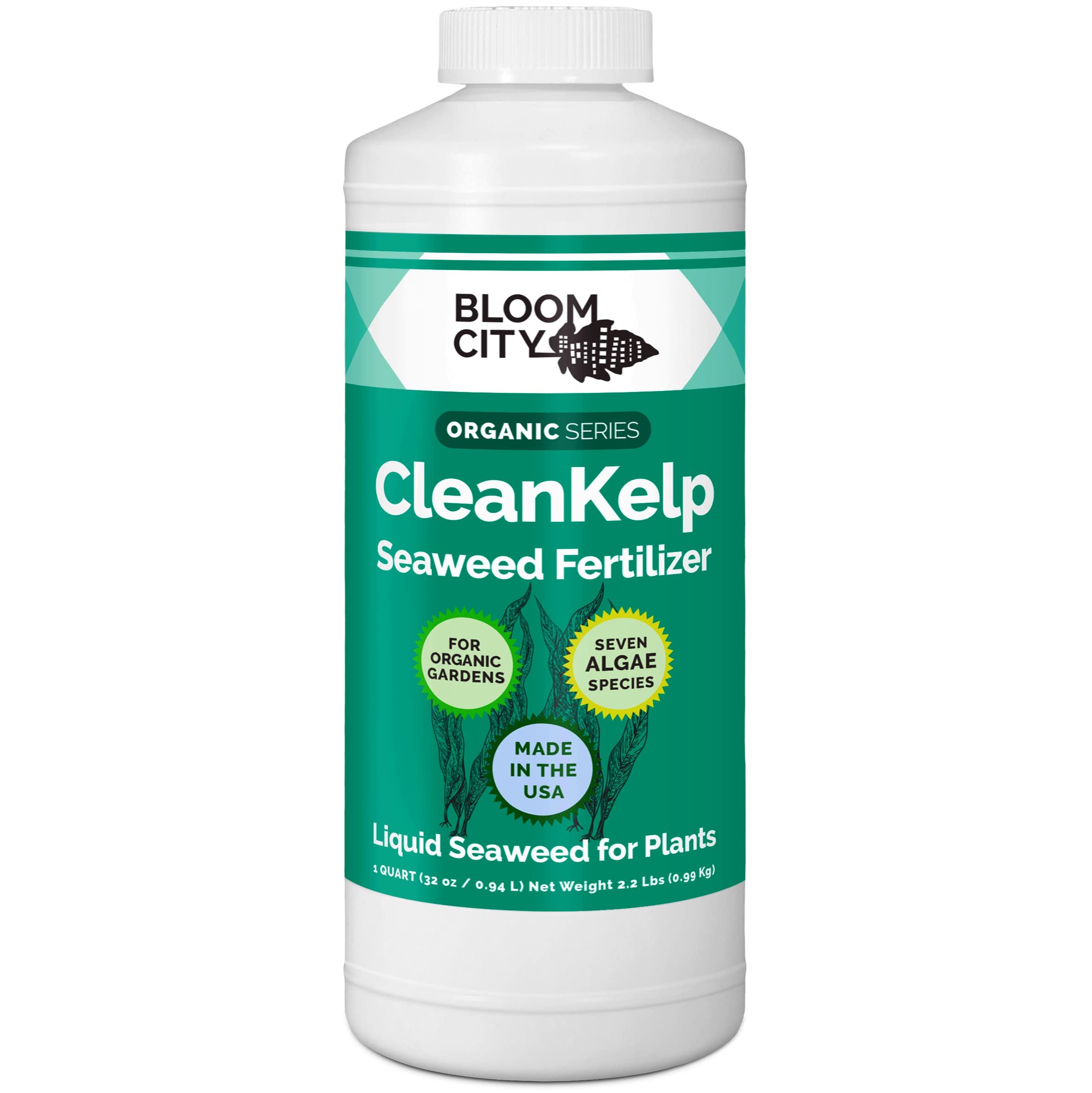 Bloom City front packaging showing 32 oz bottle and clear labeling for easy use