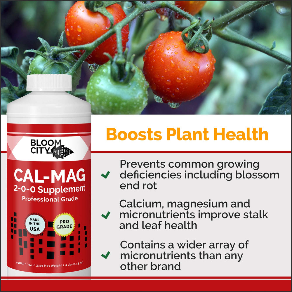Bloom City label closeup highlighting instructions and nutrient information for ease