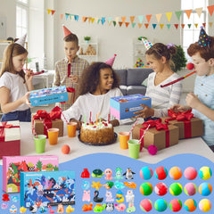 BloomFizzy surprise resin toy revealed from fizzed bomb demonstrating excitement and learning