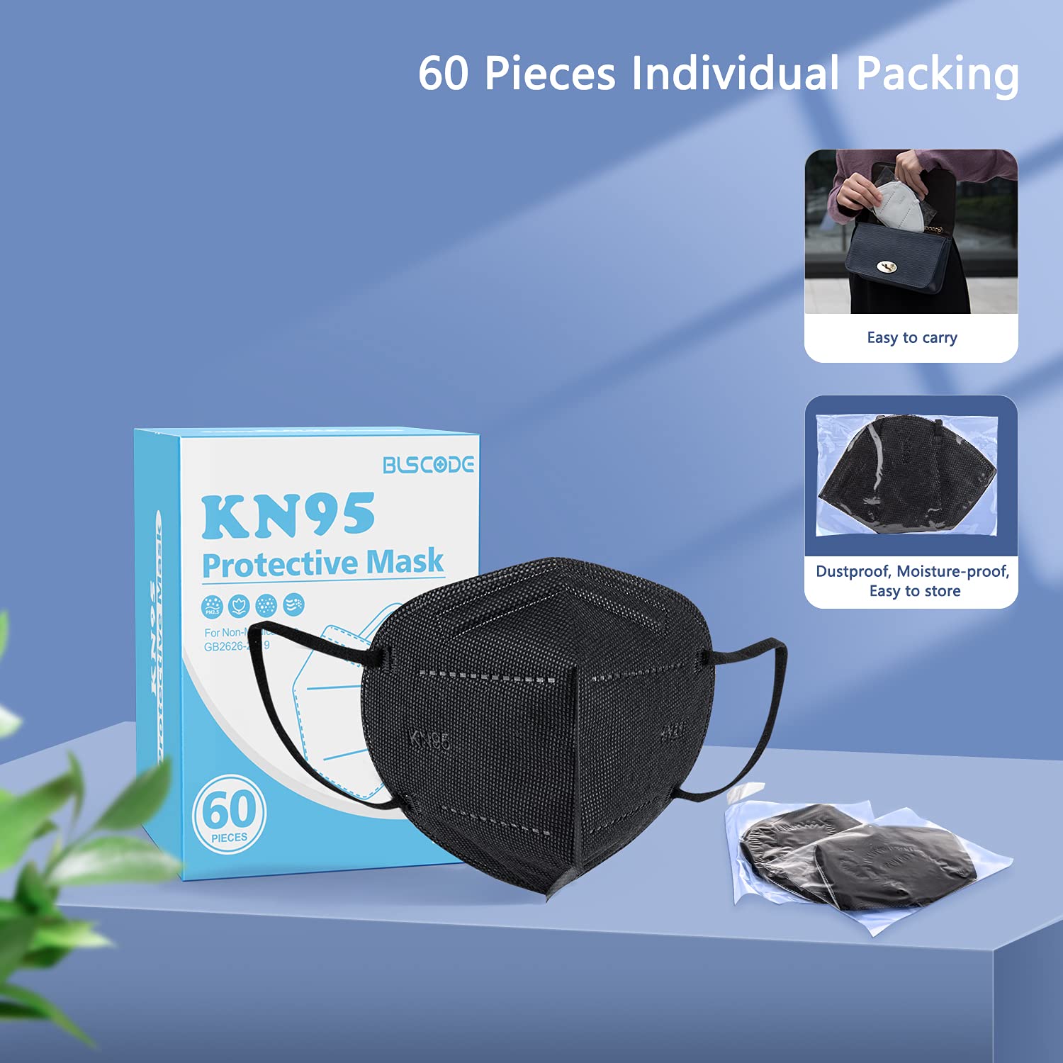 BLScode mask held in hand highlighting portable, lightweight convenience