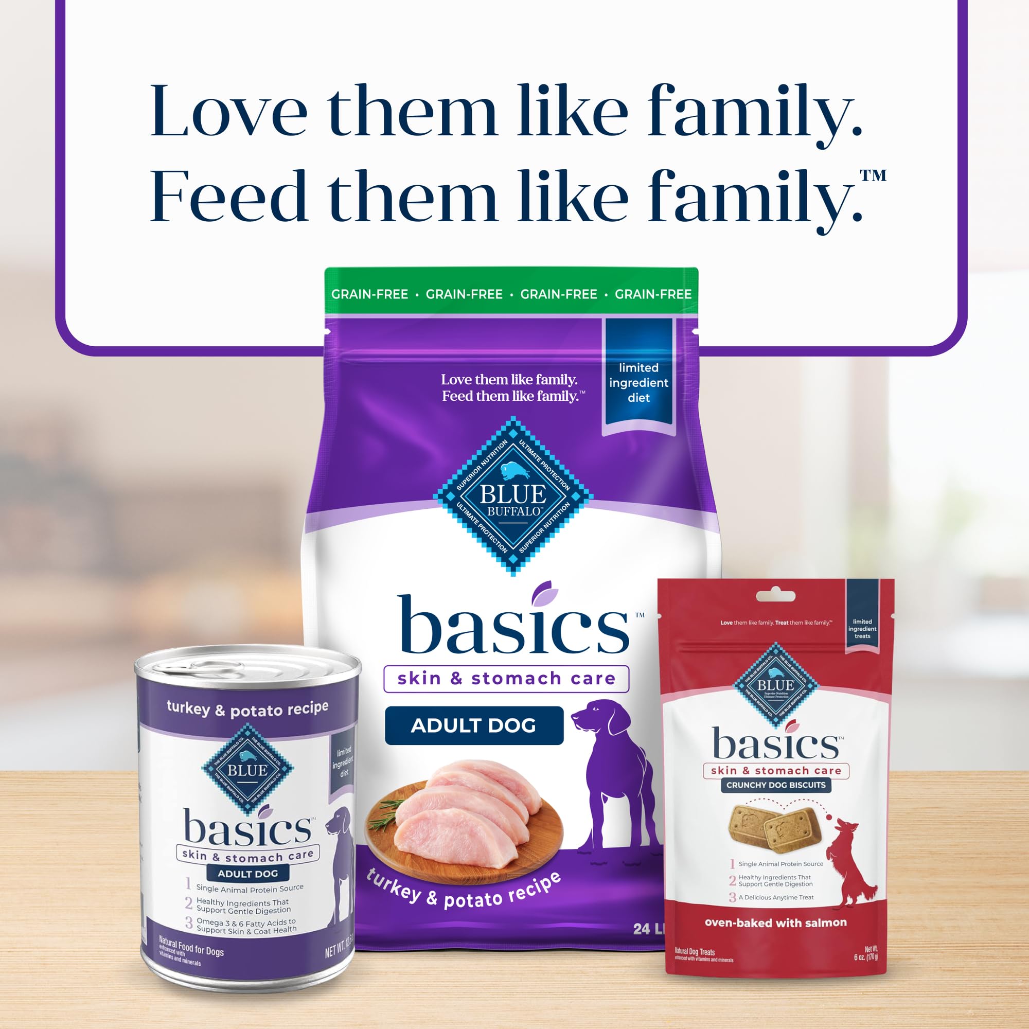 Potatoes used in Blue Buffalo basics shown to emphasize digestible carbs
