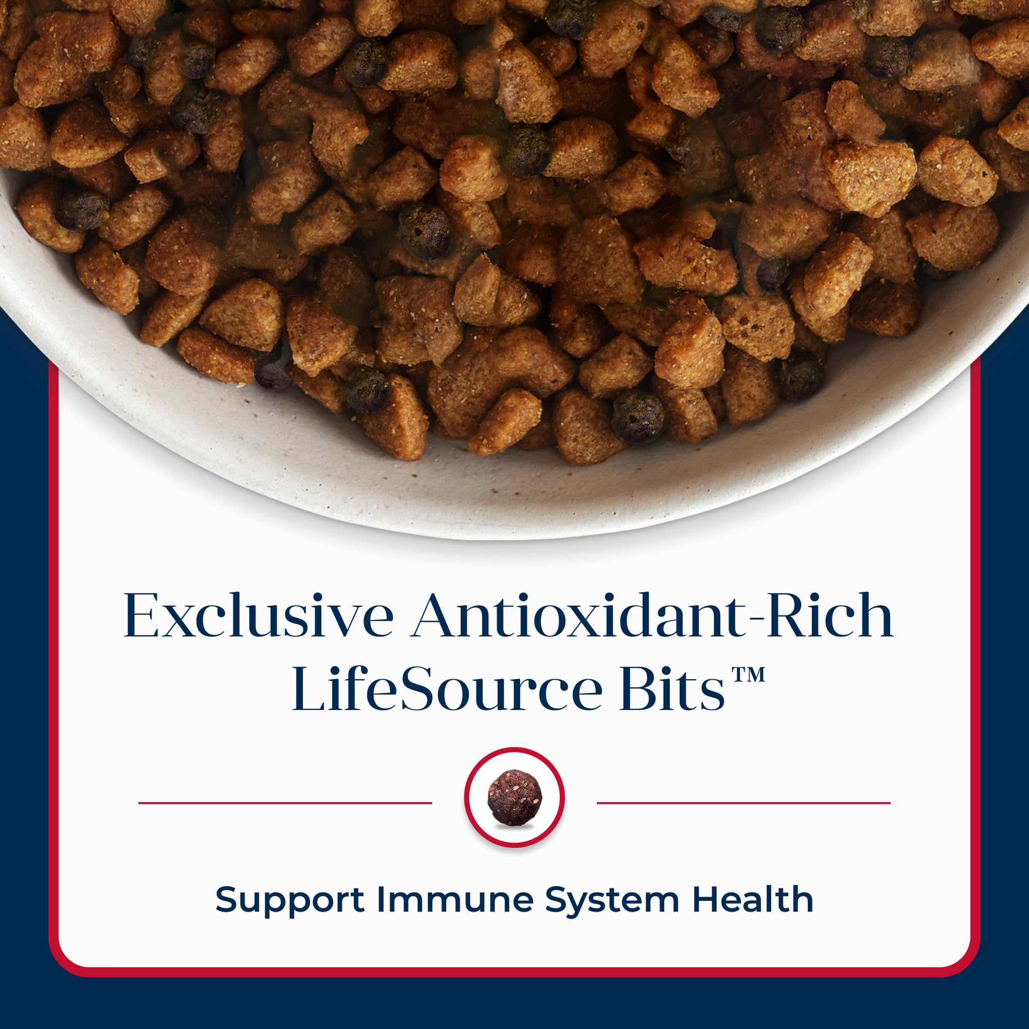 Blue Buffalo nutritional chart graphic showing balanced adult nutrition