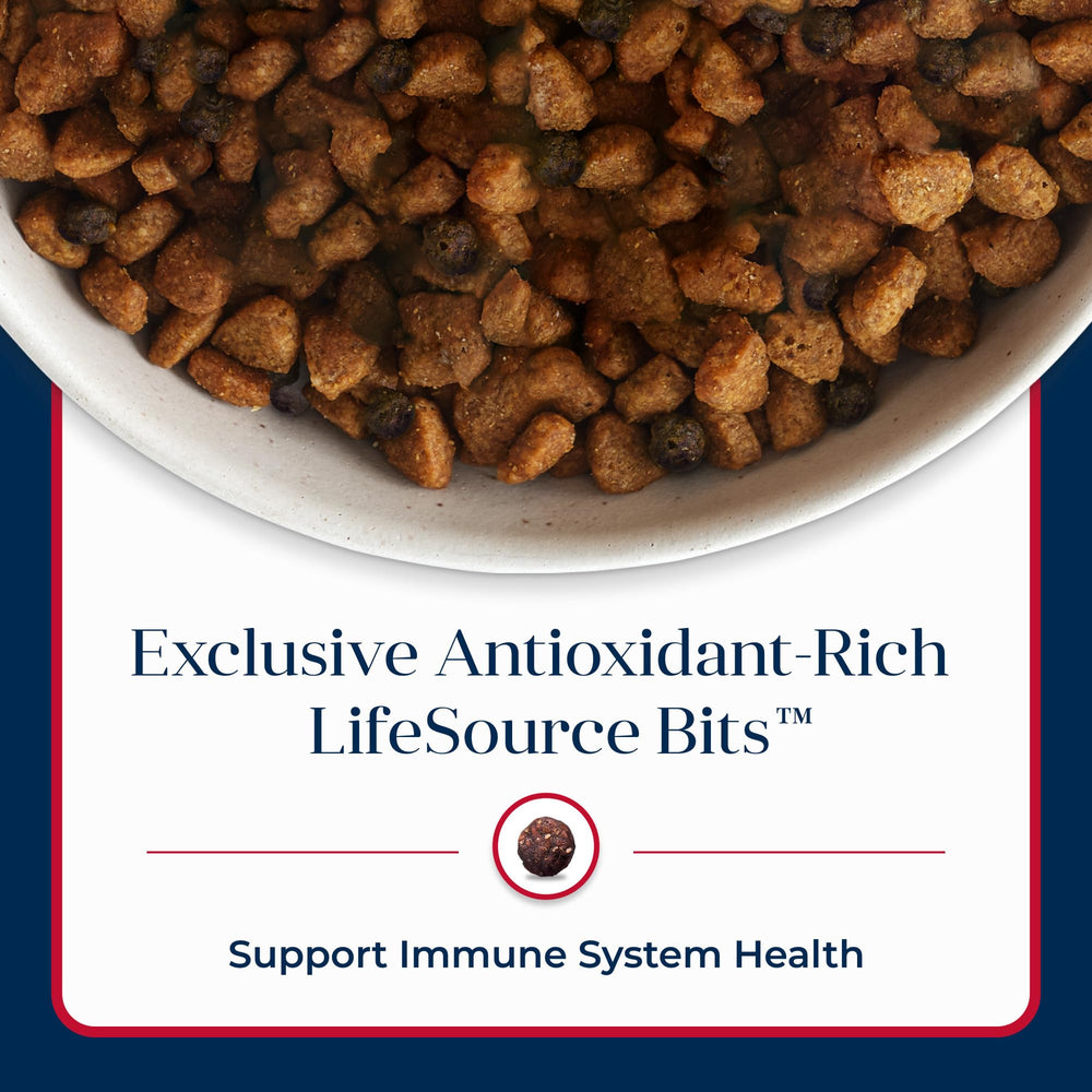 Blue Buffalo nutritional chart graphic showing balanced adult nutrition