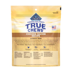 Blue Buffalo close-up of chicken bacon treats highlighting texture