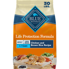 Blue Buffalo front packaging 30 lb showing product identity and benefits