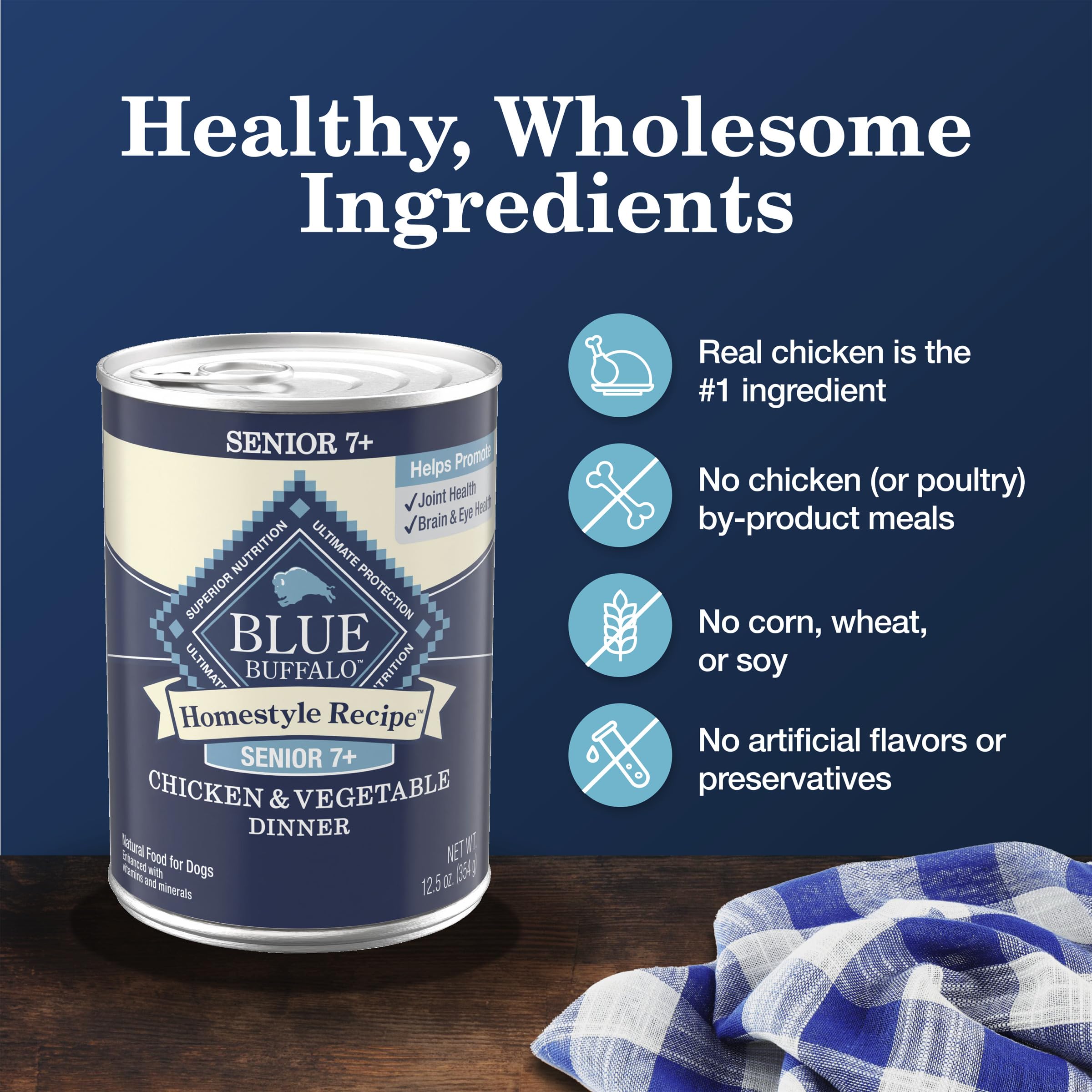 Blue Buffalo mixed fruits and vegetables highlighting antioxidant ingredients