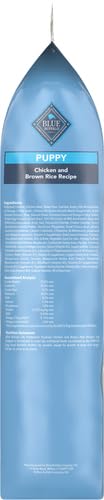 Blue Buffalo ingredients spread with chicken, rice, and vegetables illustrating wholesome recipe