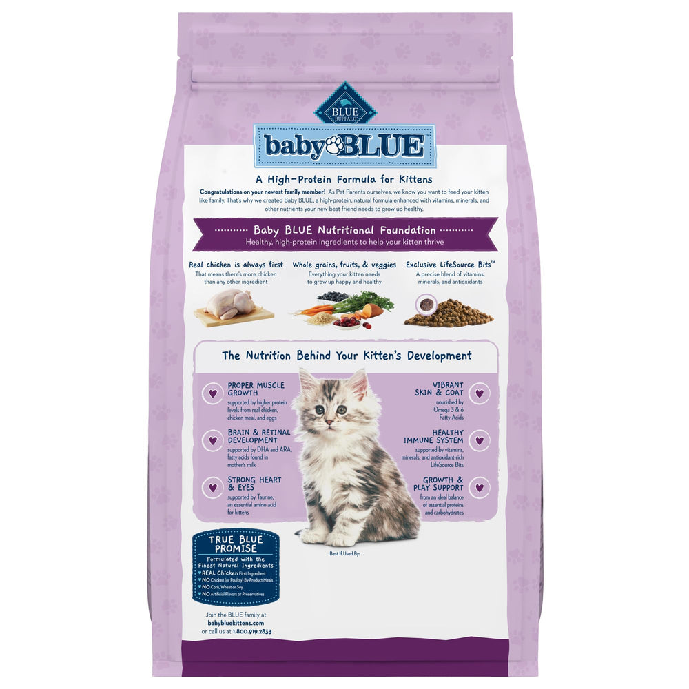 Close-up of Blue Buffalo kibble texture showing digestible pieces