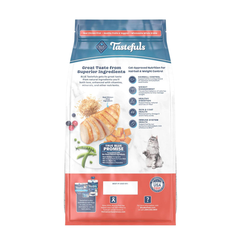 Close-up of Blue Buffalo kibble texture highlighting palatable chicken