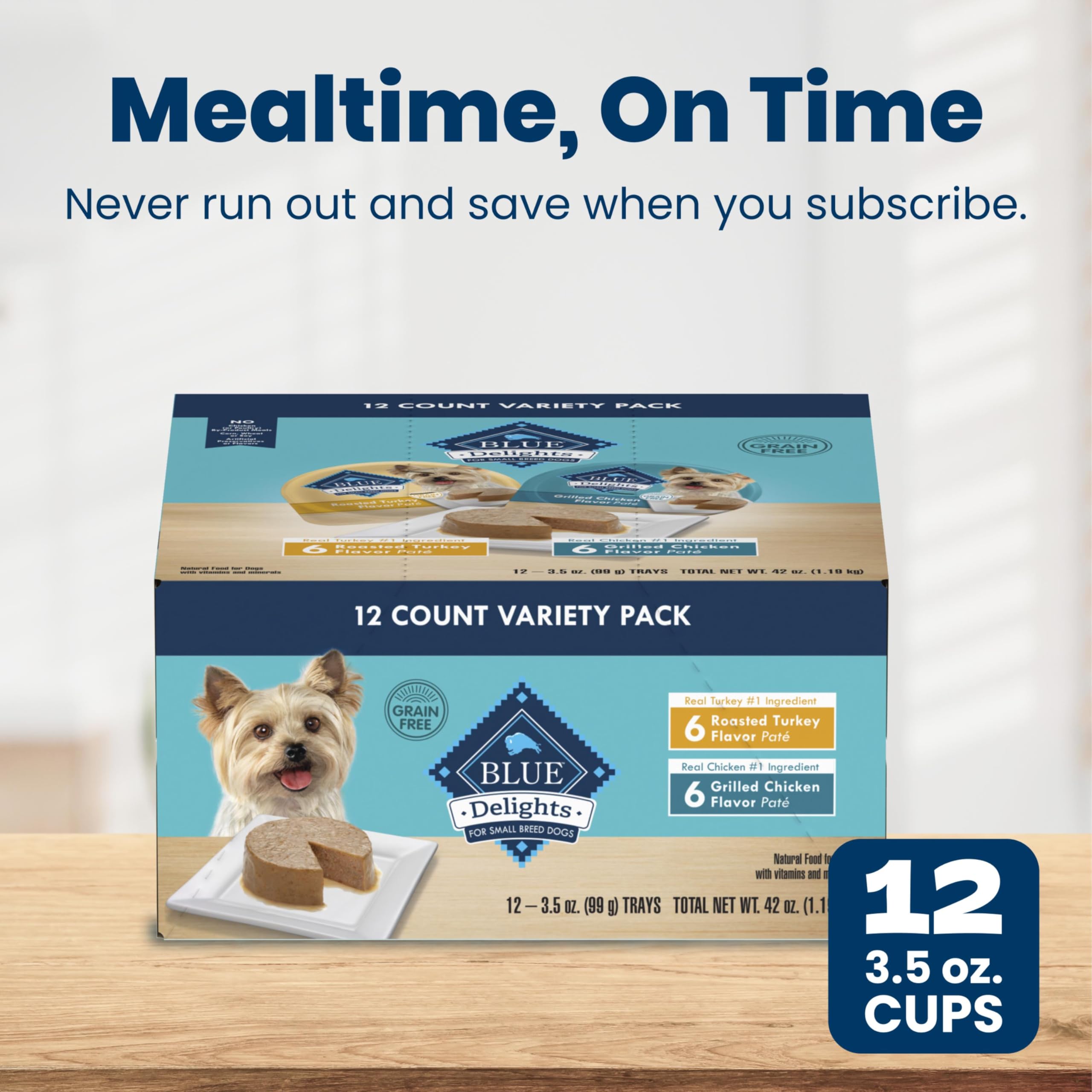 Blue Buffalo small dog enjoying meal demonstrating appetite appeal